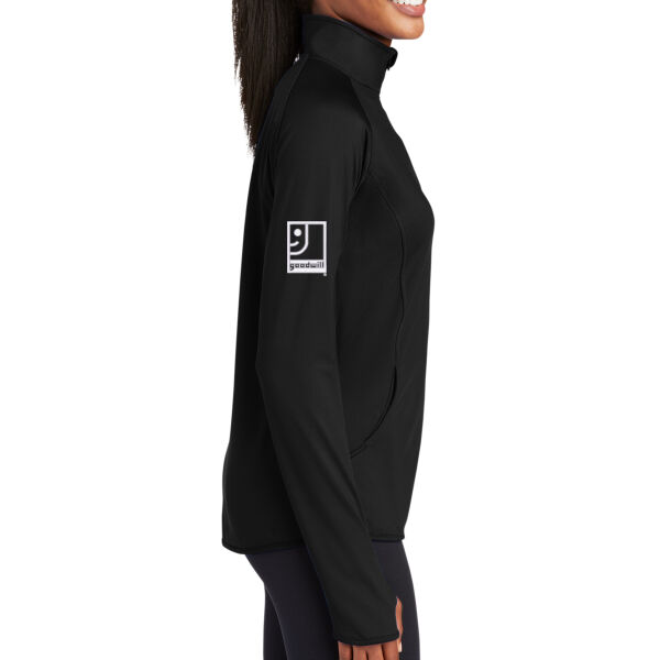 Embroidered Ohio Valley Goodwill - Ladies Sport Wick ® Stretch 1/4 Zip Pullover Thumbnail