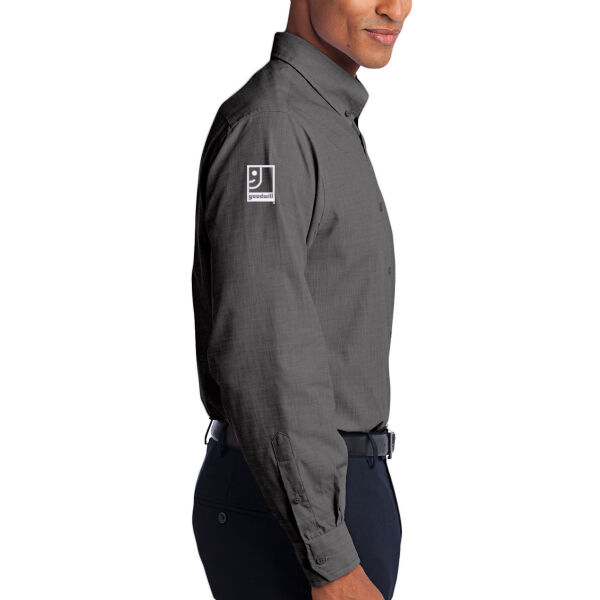 Embroidered Ohio Valley Goodwill - Crosshatch Easy Care Shirt Thumbnail