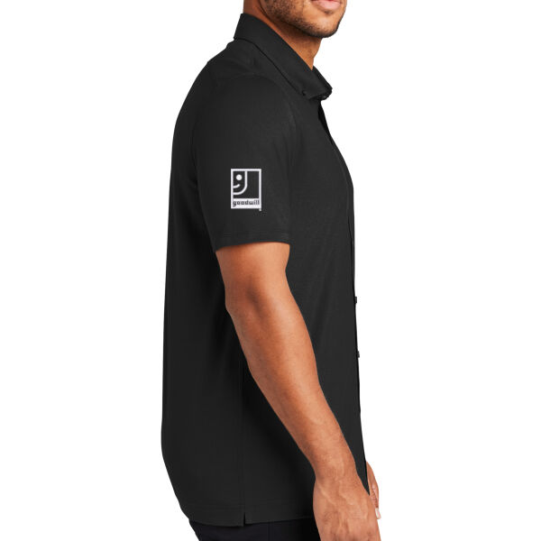 Embroidered Ohio Valley Goodwill - Micropique Sport Wick ® Polo - Stretch Pique Full Button Polo Thumbnail