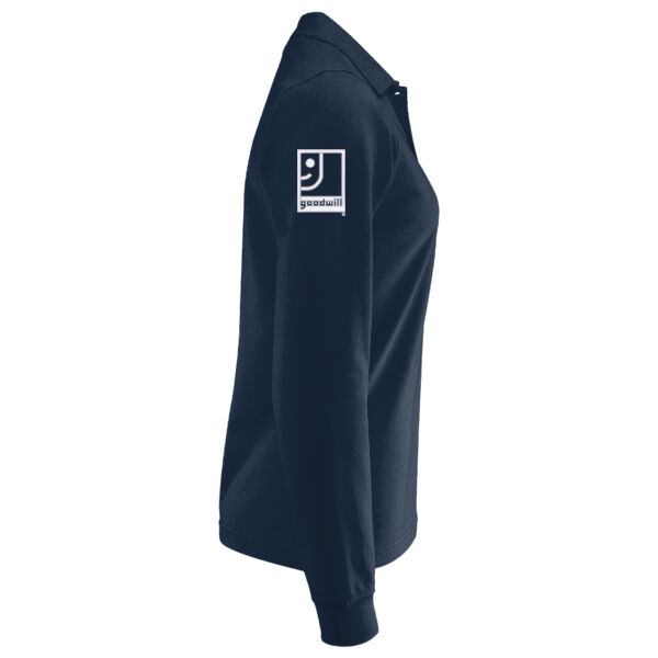 Ohio Valley Goodwill Embroidered - Women's Wearever Signature Pique Long Sleeve Polo Thumbnail