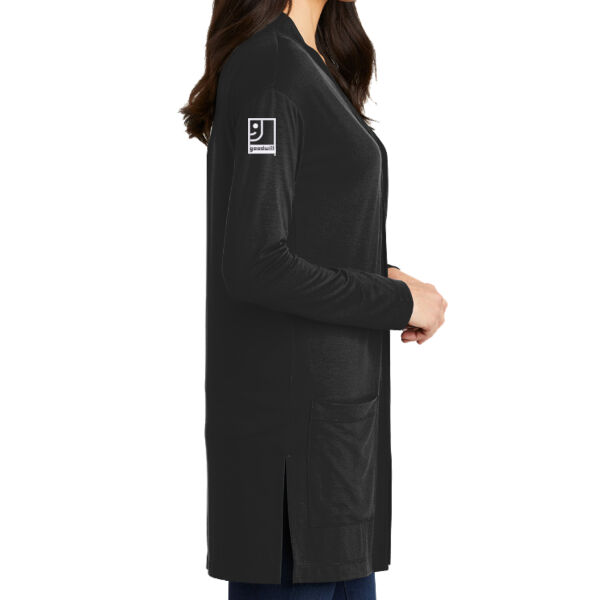 Ohio Valley Goodwill Embroidered - Women's Concept Long Pocket Cardigan Thumbnail