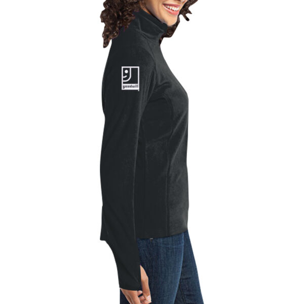 Ohio Valley Goodwill Embroidered - Women's Microfleece 1/2 Zip Pullover Thumbnail